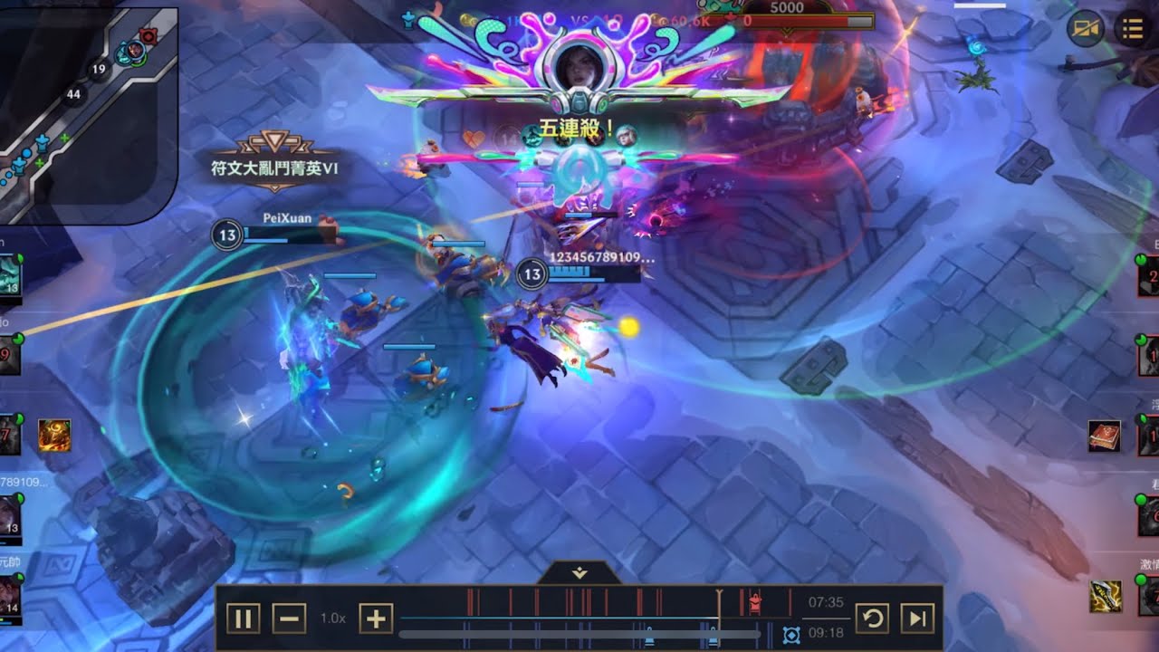 【PENTAKILL】｜電玩女神 凱莎 ｜雙飛5殺 \\英雄聯盟：激鬥峽谷LOLM 隨機中單 符文大亂鬥 