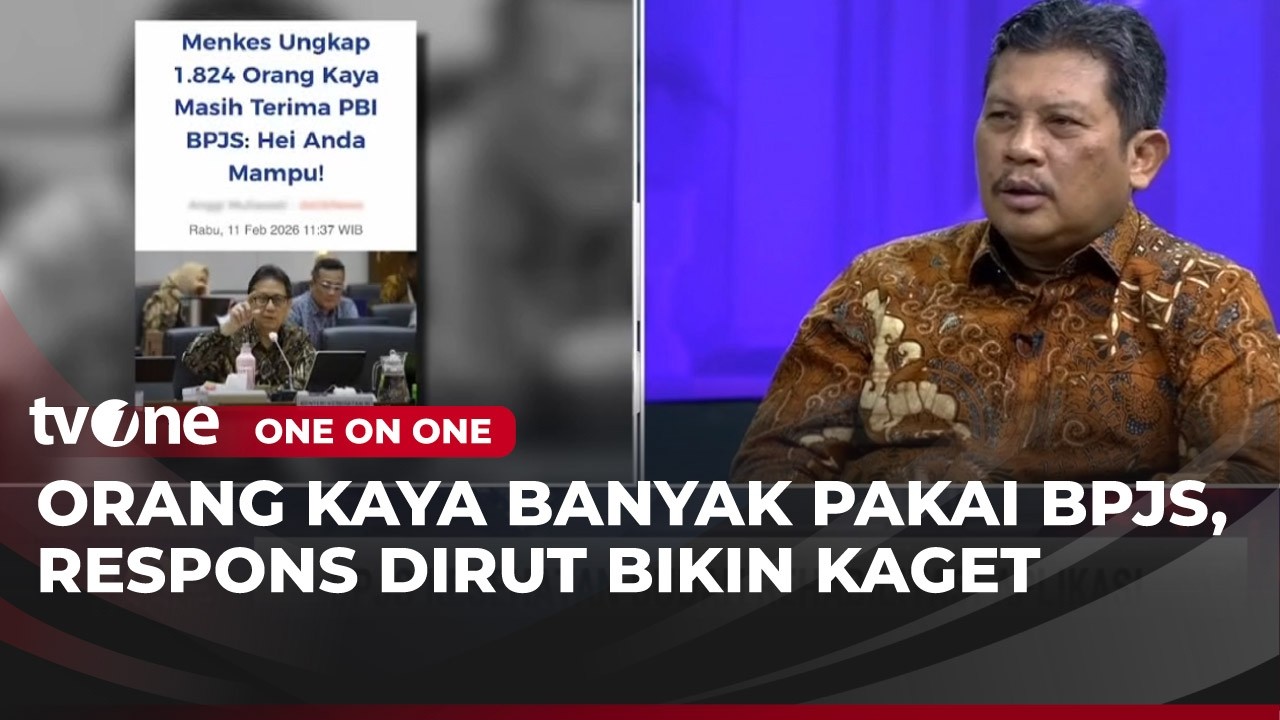 Dirut BPJS Tanggapi Soal Orang Kaya Masih Terima PBI | One On One tvOne