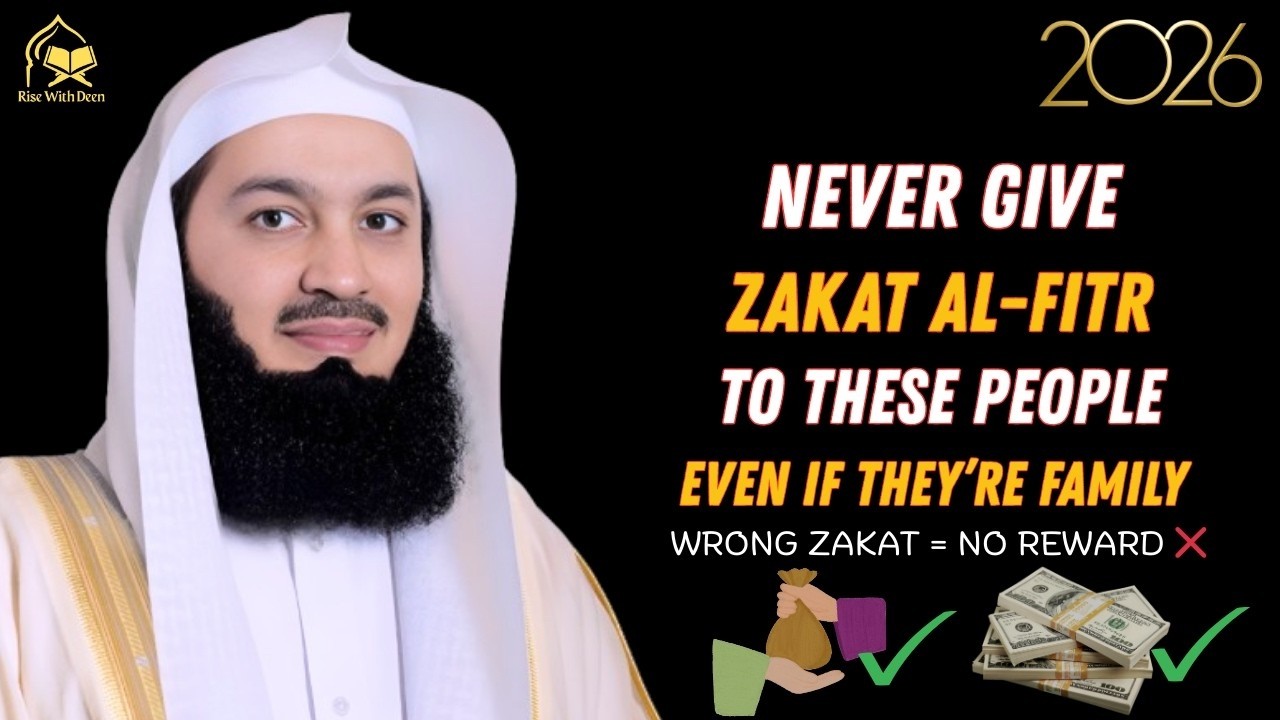 5 Types of People You Must NOT Give Zakat al Fitr To (Even If They Are Family) | Mufti Menk