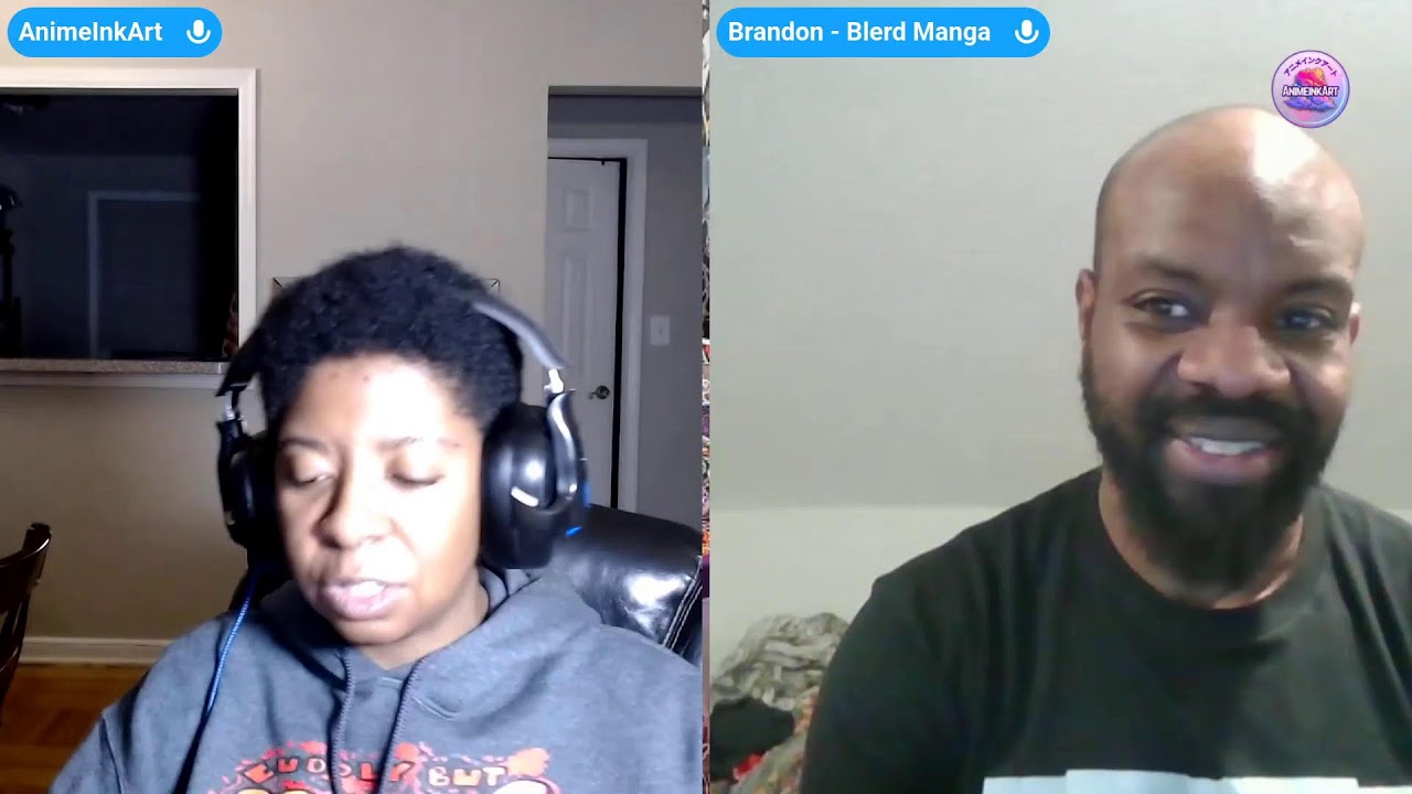 AnimeInkArt Live Talks with Brandon calloway of BlerdTv/Blerd Manga