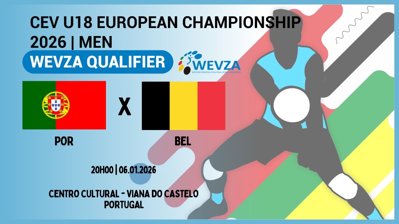 CEV U18 MEN WEVZA QUALIFIER - PORTUGAL X BELGIUM