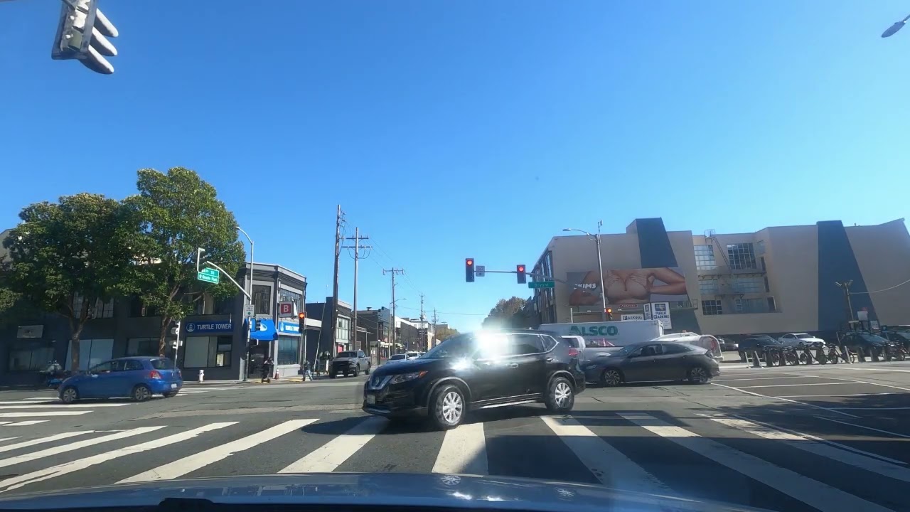 Driving in San Francisco Street area 2022