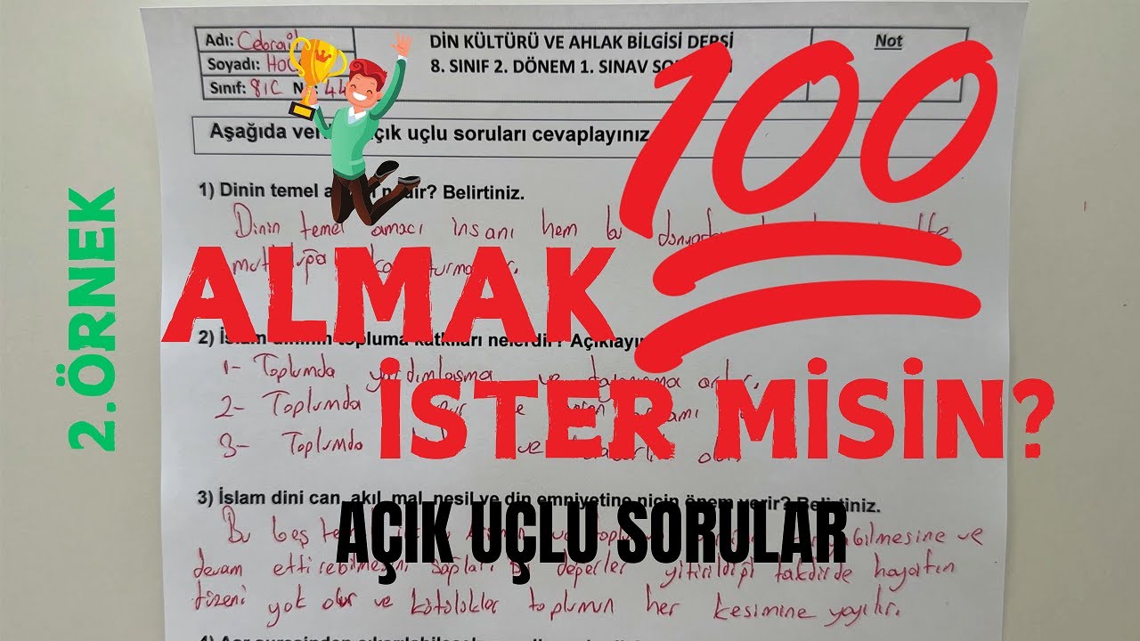 8. Sınıf Din Kültürü 2. Dönem 1. Yazılı (2)