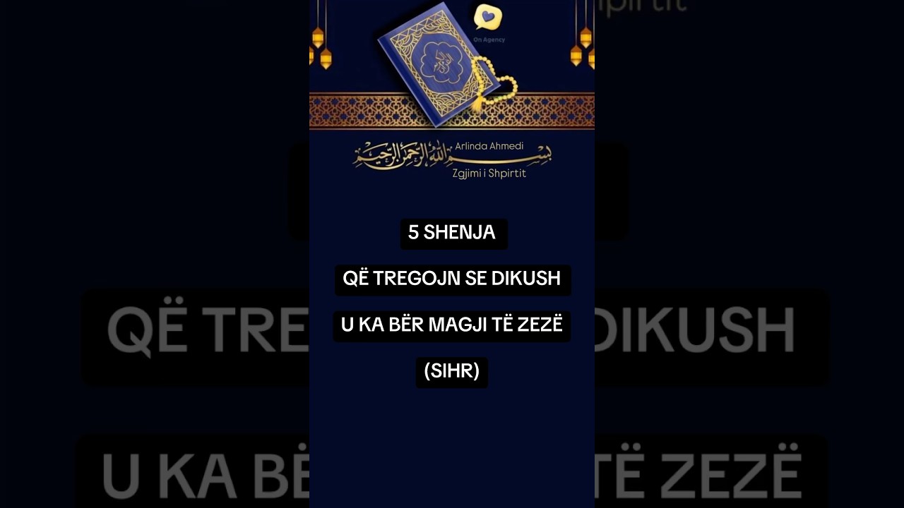 5 shenja q&euml; tregojn se dikush te ka b&euml;r&euml; magji t&euml; zez&euml; (sihr) #shenja #magji #sihr #mbrojtje #perty