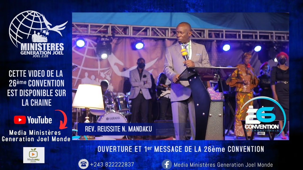 26ème CONVENTION 2021 Rev Réussite Mandaku OUVERTURE ET 1er MESSAGE