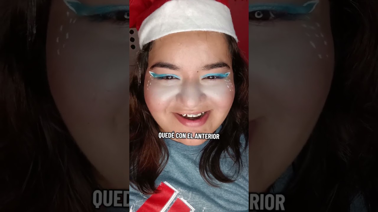 F por mi pelo xd maquillaje navideño pt2 #navidad #maquillaje #makeupshorts #makeupchallenge