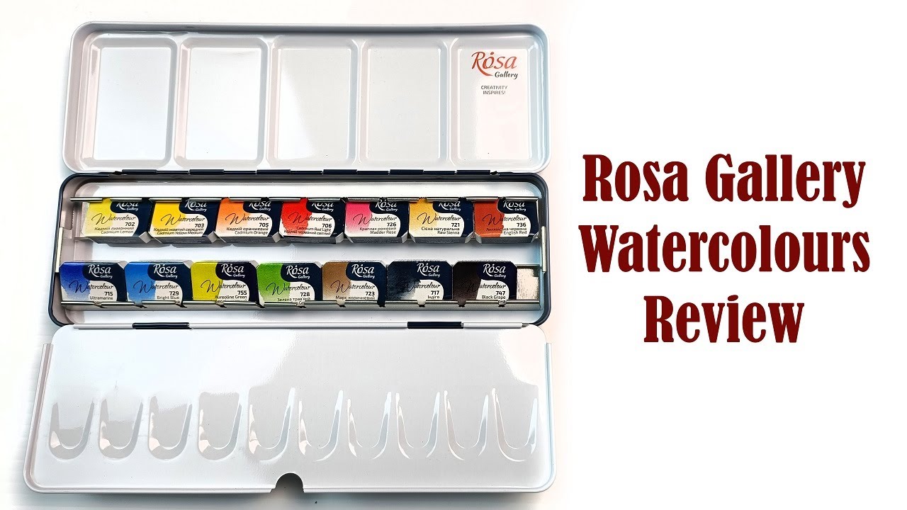 Rosa Gallery Watercolours Review! Did I Pick A Useful Palette? Swatches and Painting.