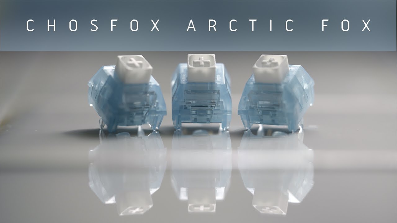 BEST SWITCH SOUND IS CRISPY CLICK! Chosfox Arctic Fox Review!