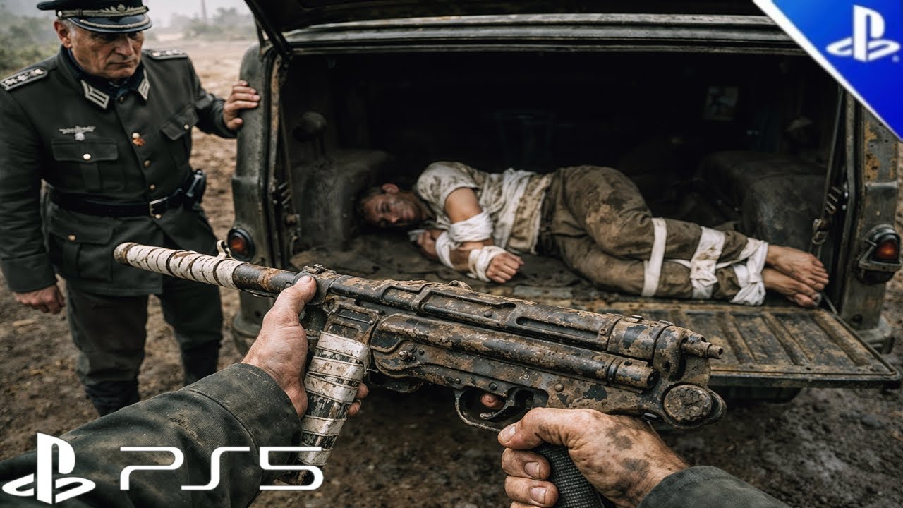 We Locked The Nazi Soldier In The Car Trunk — World War II - Immersive Graphics [PS5 4K]