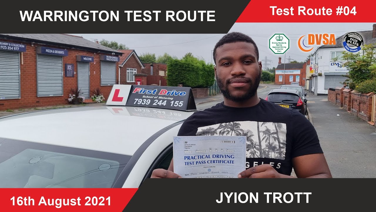 UK Practical Driving Test Route | Warrington Test Route | Jyion Trott | 16th August 2021