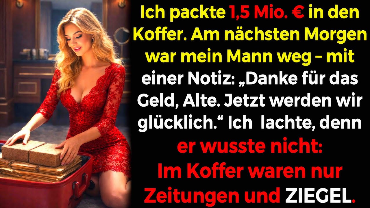 Mein Mann stahl den Koffer, weil er meine 1,5 Mio. Euro darin vermutete…🤫💼💰