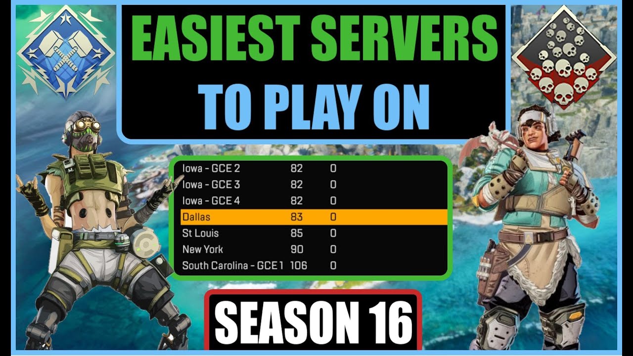 Easiest Servers To Play On In Apex Legends Season 16