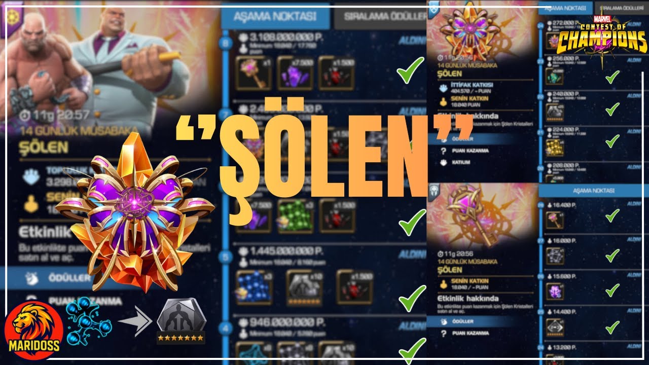 ŞÖLEN ETKİNLİĞİ’Nİ SİLDİM SÜPÜRDÜM! | 7★ Titan, Gala & Jubilant Açılışları | MCOC #mcoc