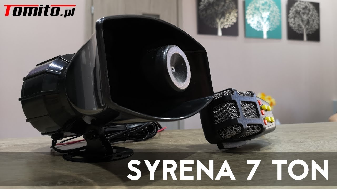 Syrena z megafonem ala policyjna fanfara 7 TON 100W www.Tomito.pl