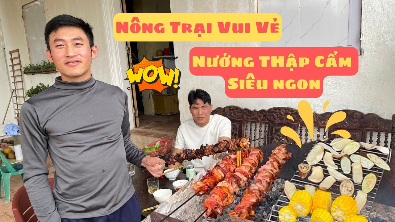 Lòng Nướng Thập Cẩm Nhâm Nhi Bia Ngày Mát Trời | Trồng Hai Hàng Hoa Thanh Táo Lối Vào Vườn 