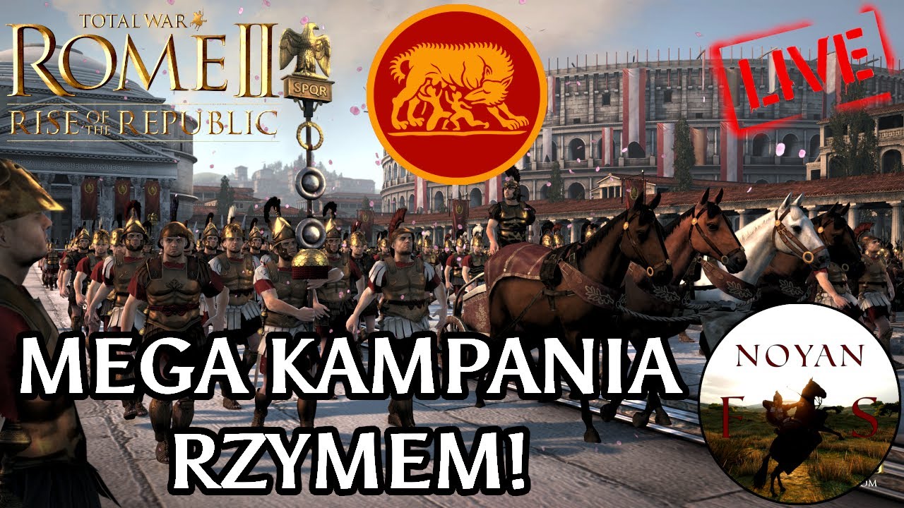 Total War: Rome 2 Narodziny Republiki - MEGA KAMPANIA RZYMEM na LEGENDARNYM! Stream🔴#1