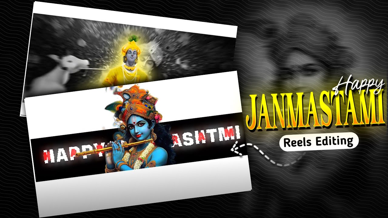 Shri Krishna Reels Editing In Capcut | Happy Janmashtami Video Editing