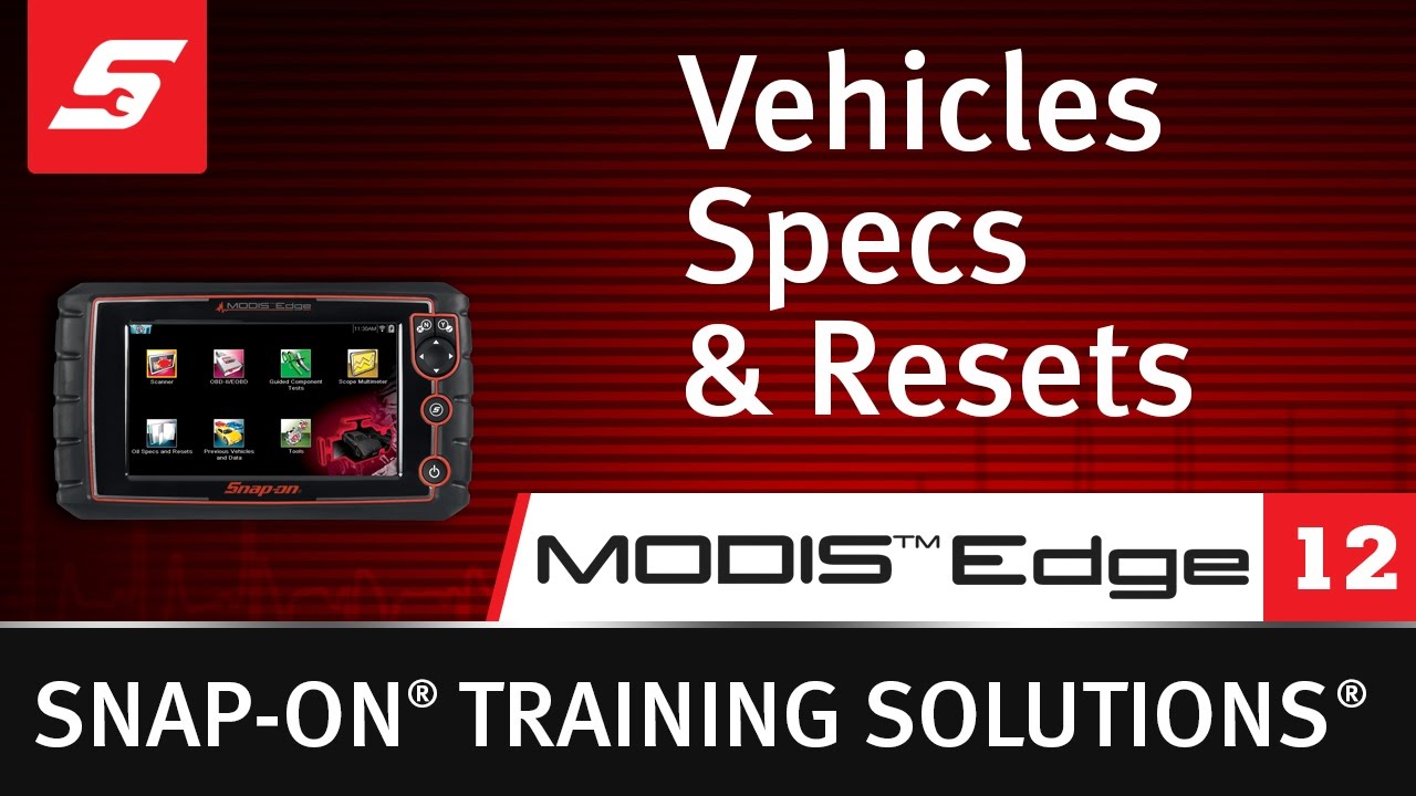 Oil Specs & Resets: MODIS™ Edge (Pt. 12/13) | Snap-on Training Solutions®