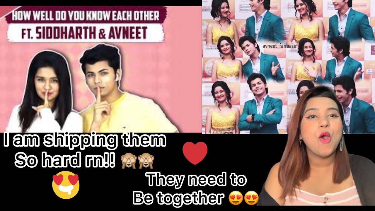 How Well Do You Know Each Other FT. Siddharth Nigam & Avneet Kaur/ Sidneet Fanedits VM Reaction 😍😍