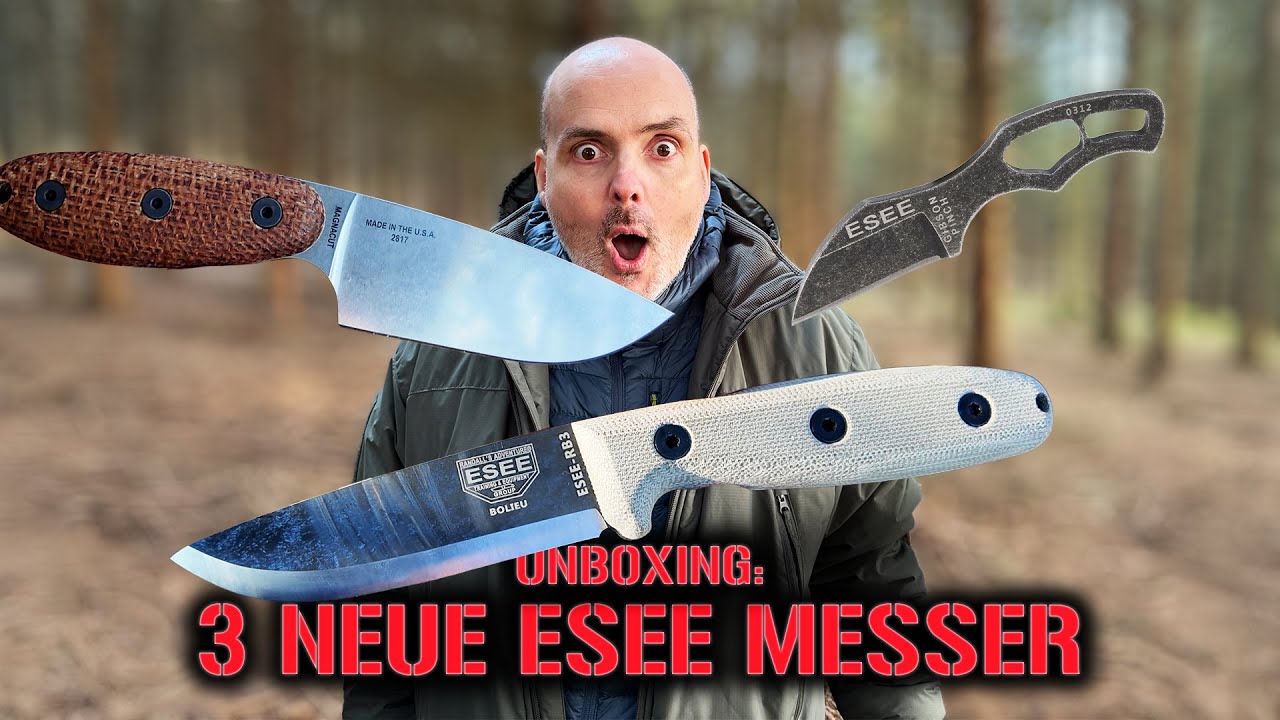 Meine neuen ESEE Messer - Unboxing im Wald