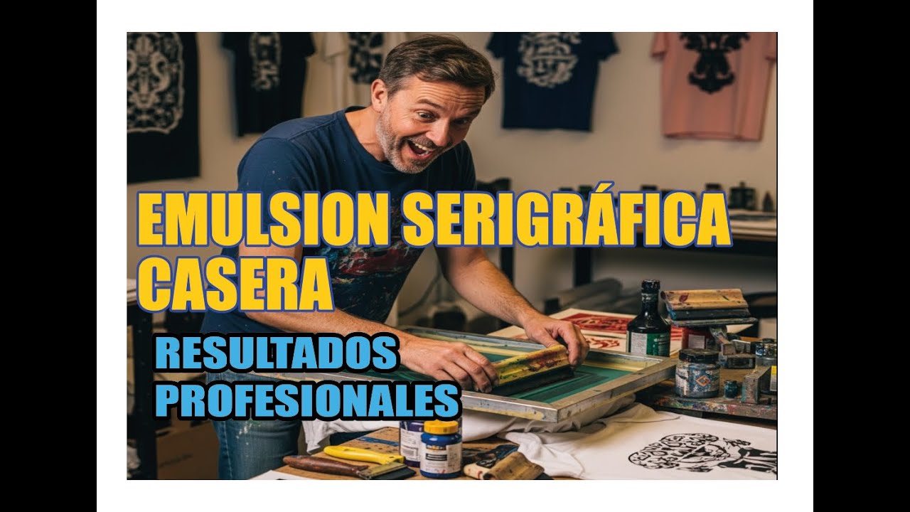 ¡PROBANDO Emulsión Casera Serigrafía los Resultados REALMENTE son Muy PRO!