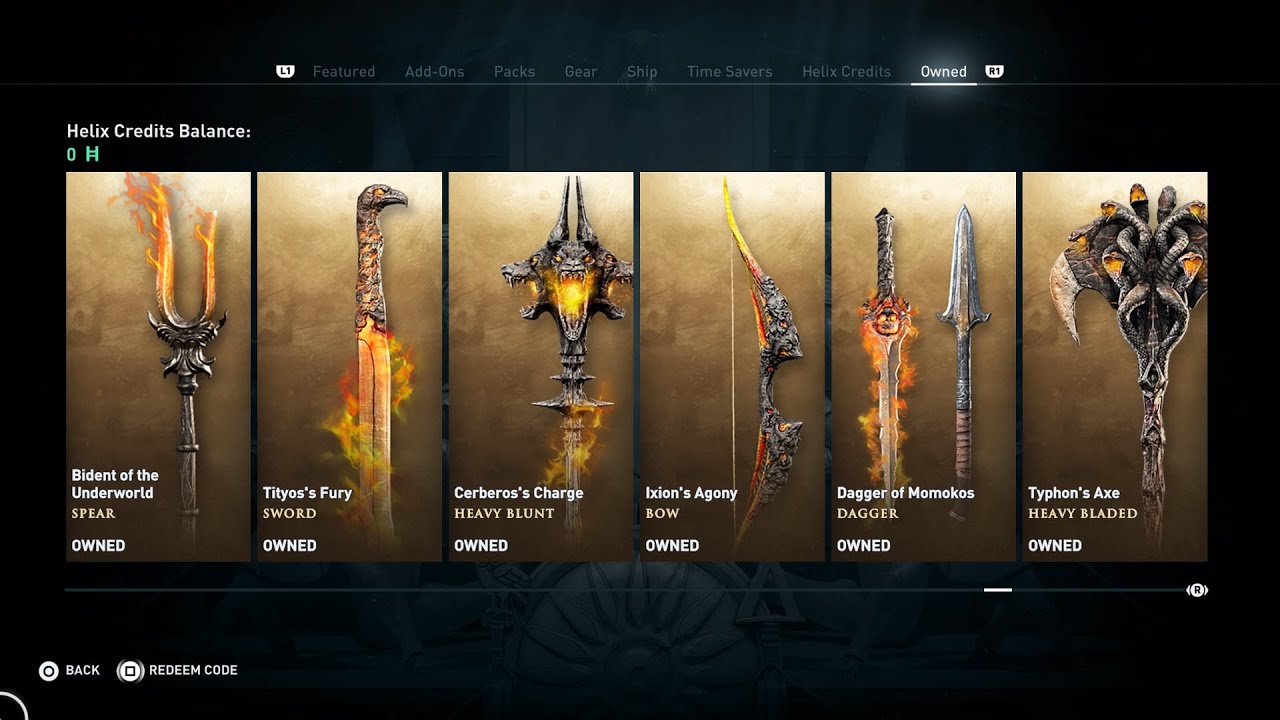 Tartaros Weapon Pack 🗡️ Showcase | Assassin’s Creed Crossover Stories | AC Odyssey