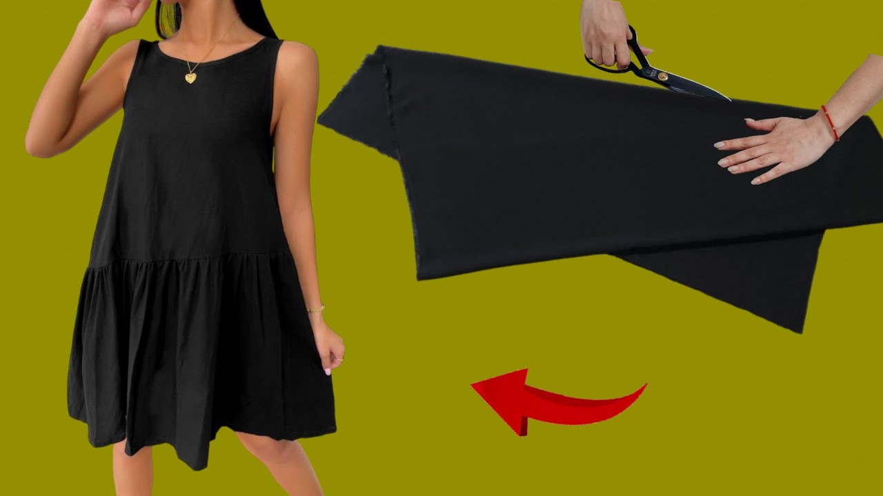 🔥WOW✂️Only 1 meter fabric 🧵Summer Stylish Dresses Cut and Sew in 10 Minutes 💃 Summer Trends Dresses