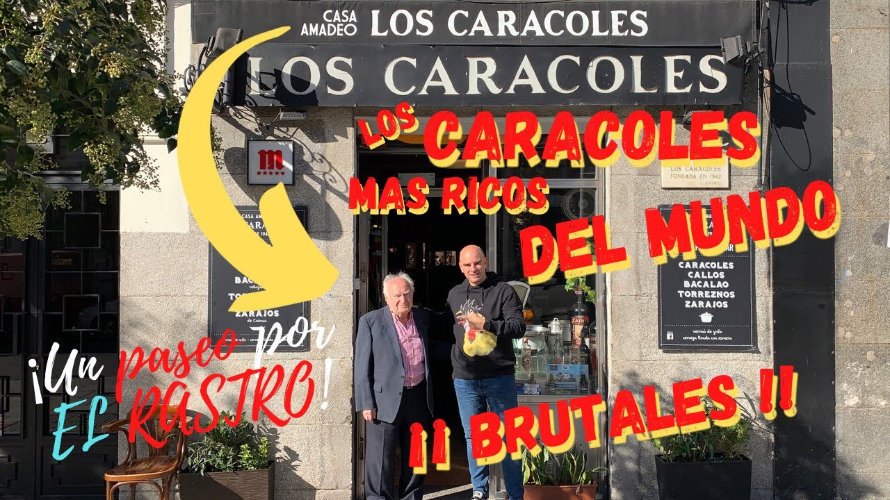 Damos un paseo por el Rastro de Madrid y vistamos la Casa de Amadeo y sus CARACOLES