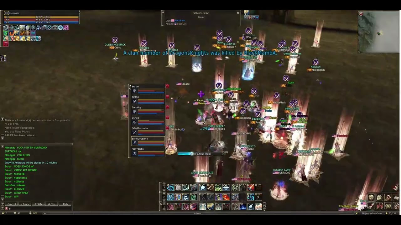 Lineage 2 - Lords BR - Classic Interlude 50x - Antharas - 04/02/2026 [Clan BloodLine]