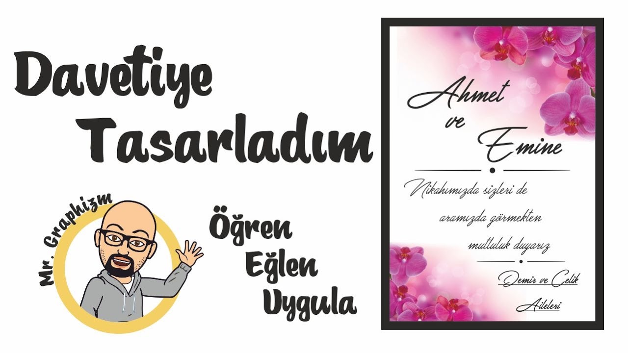 Kendi Davetiyenizi Tasarlayın (CorelDraw x6)