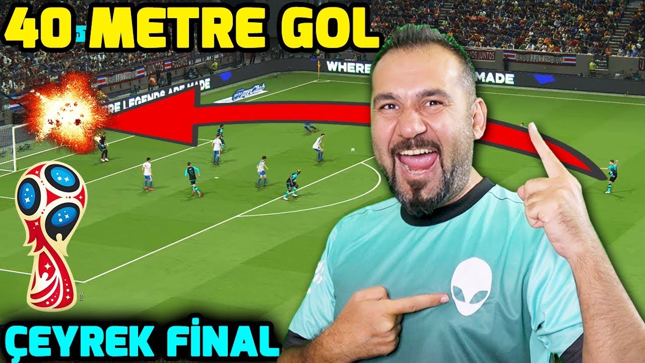 40 METREDEN EFSANE FÜZE GOL! | DÜNYA KUPASI ÇEYREK FİNAL MAÇI!