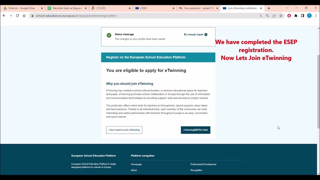 How to Register for European School Education Platform ESEP eTwinning?
