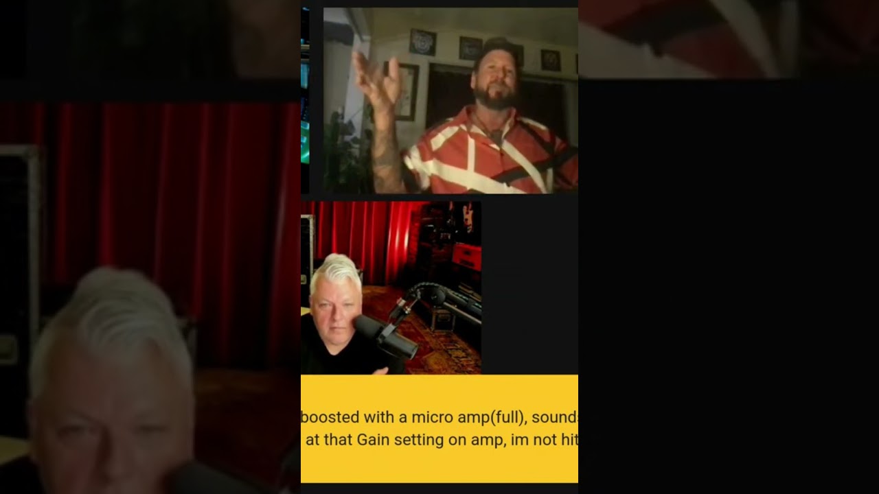 Eddie Van Halen gets gift (plexi&rsquo;s) from Tracii Guns.  #shorts #tonetalkshorts #vanhalen #traciiguns