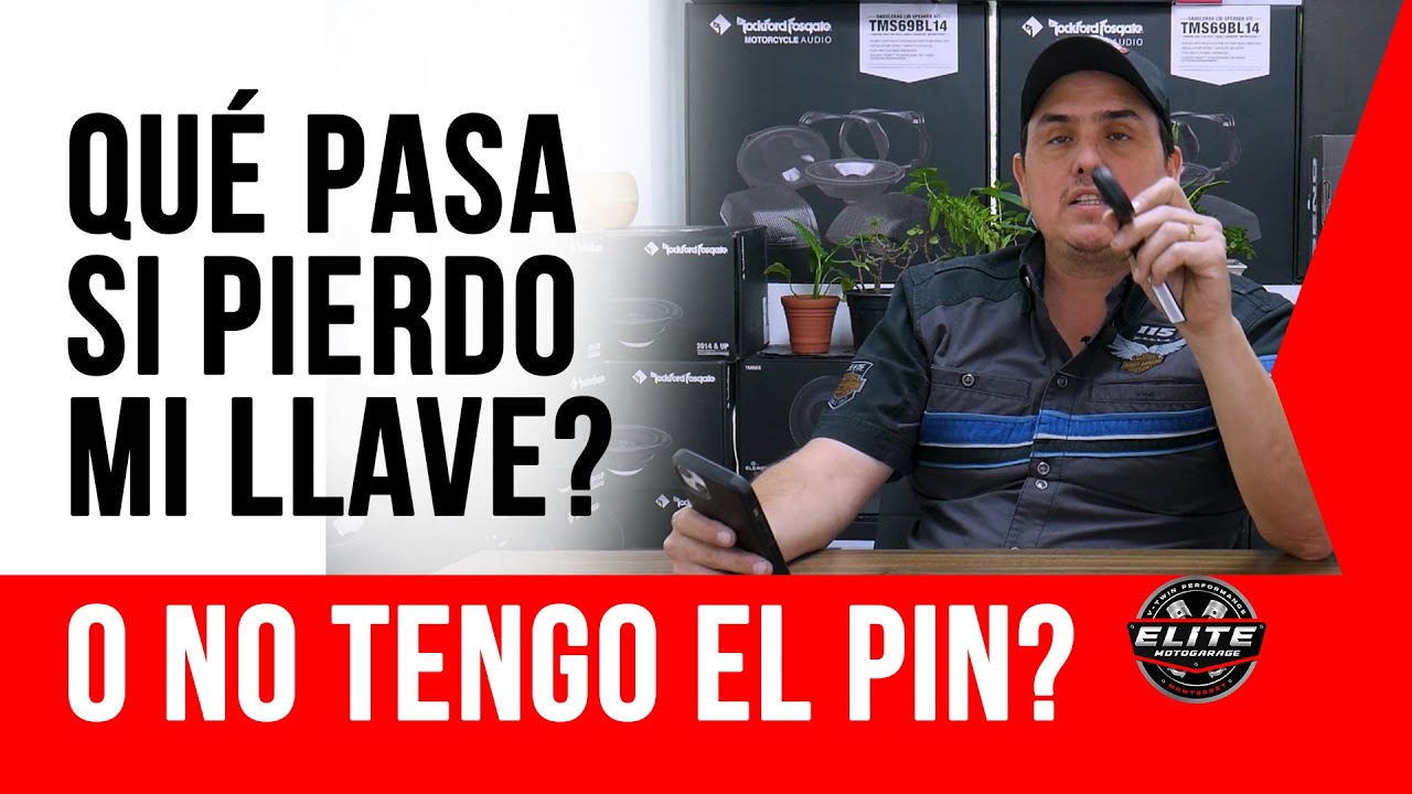Perdi las llaves de mi moto Harley Davidson y no telgo el PIN de seguridad y no tengo copia
