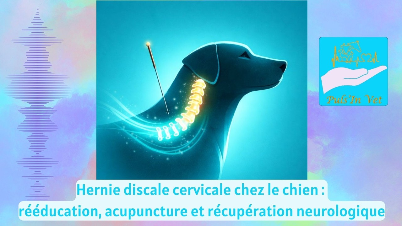 Hernie discale cervicale chez le chien : rééducation, acupuncture et récupération neurologique