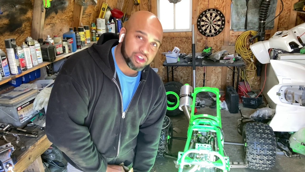 YFZ HYBRID Build Installing Team Alba Steering Stem