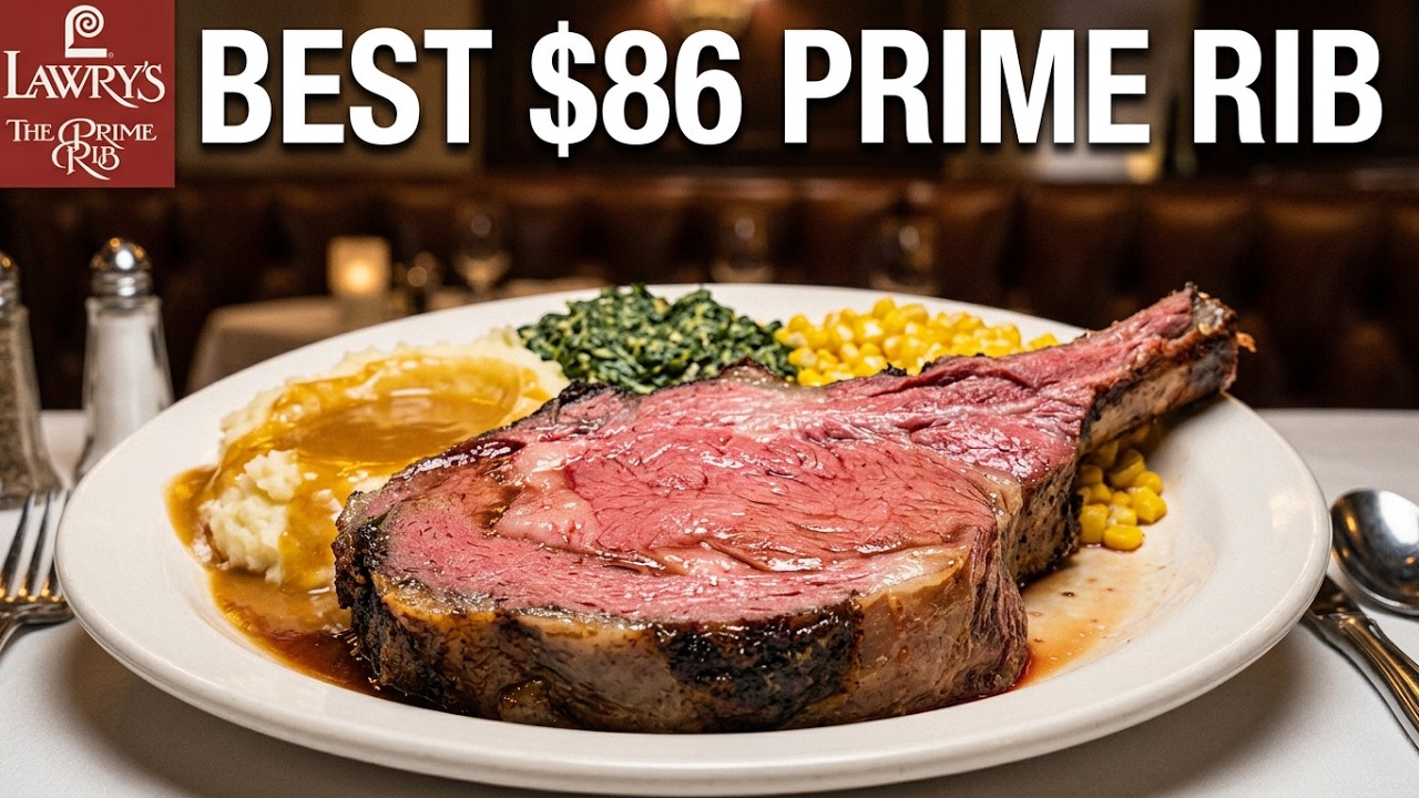 BEST Double Cut Prime Rib Lunch in Vegas 2026 – Lawry’s Revisited!