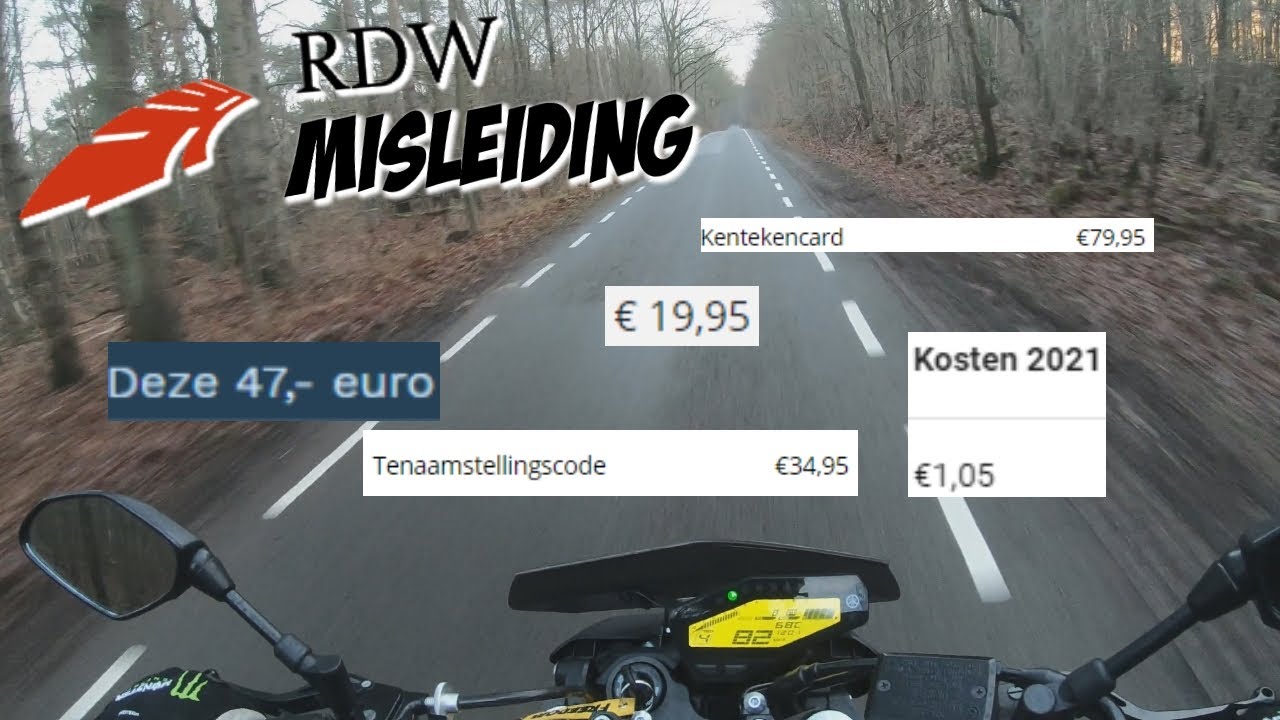 RDW Misleiding - Kentekenbewijs & Tenaamstellingscode Aanvragen