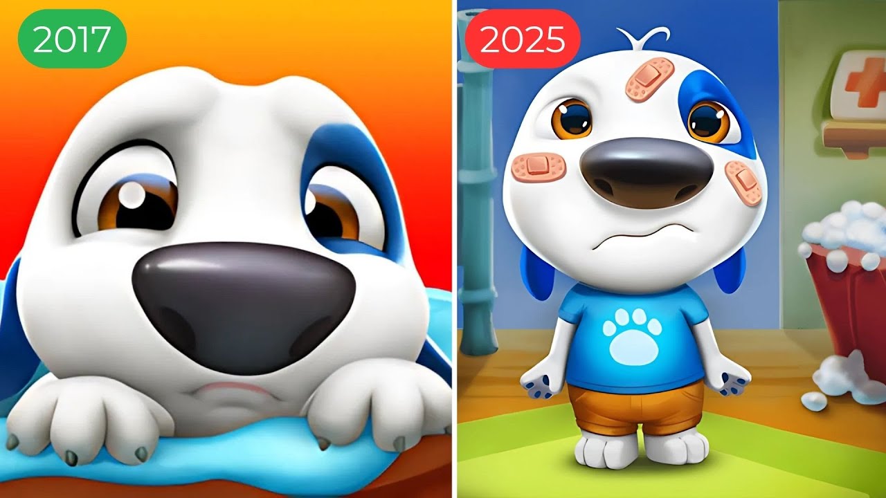 My Talking Hank 2017 VS My Talking Hank 2025 Gameplay