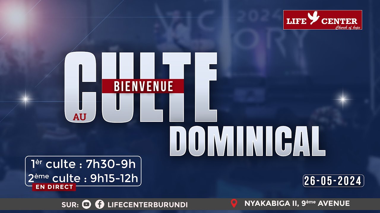 DES BENEDICTIONS AU LIEU DE MALEDICTIONS AVEC PASTEUR CHRISTIAN CYIZA -DIMANCHE LE 26-05-2024