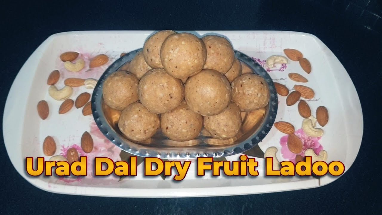 Healthy Urad Dal Dry Fruit Ladoo Recipe | Winter Special Energy Laddu | No Maida Sweet