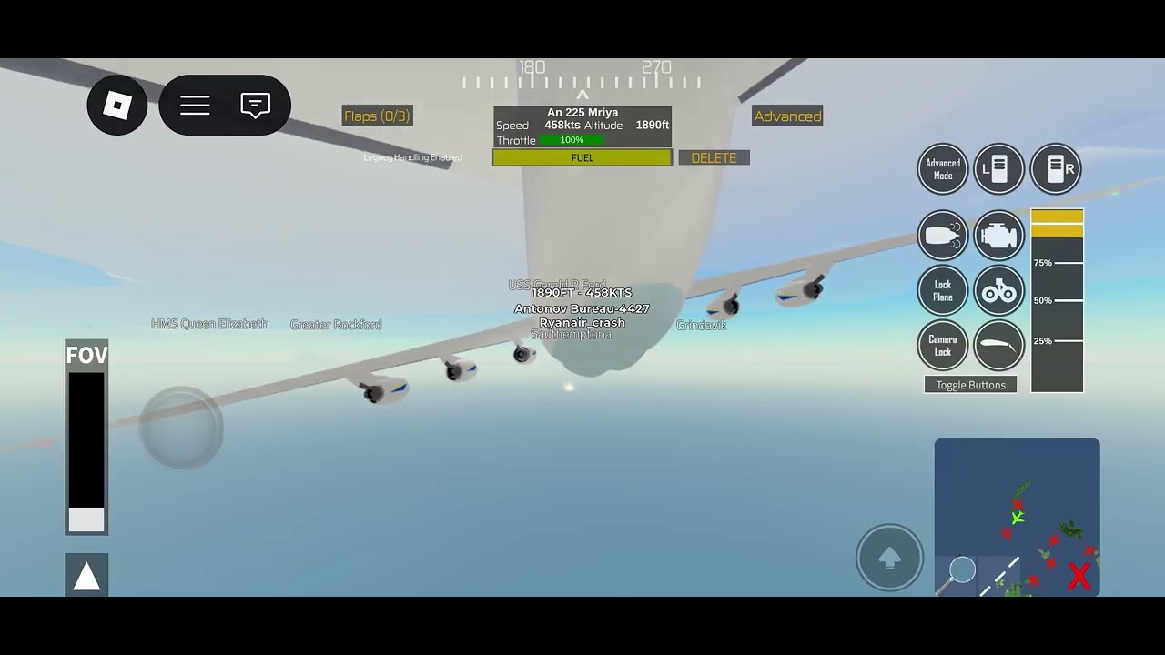 Attempting to land The Antonov AN 225 on uss gearld (PTFS)￼
