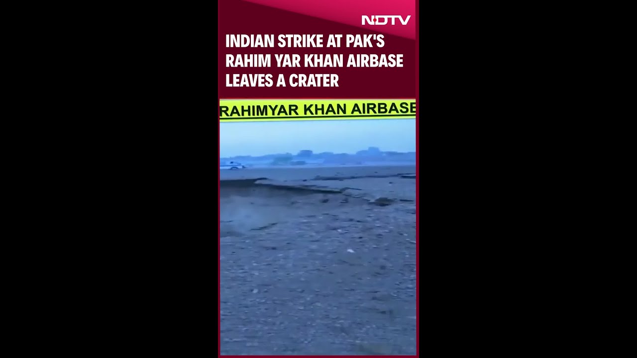 DGMO Briefing Operation Sindoor | Indian Strike At Pakistan&rsquo;s Rahim Yar Khan Airbase Leaves A Crater