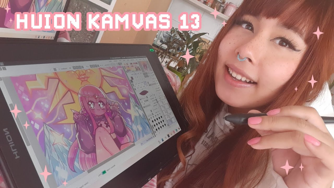 🎁PROBANDO LA HUION KAMVAS 13 👁👄👁 Es una mantequita ❤