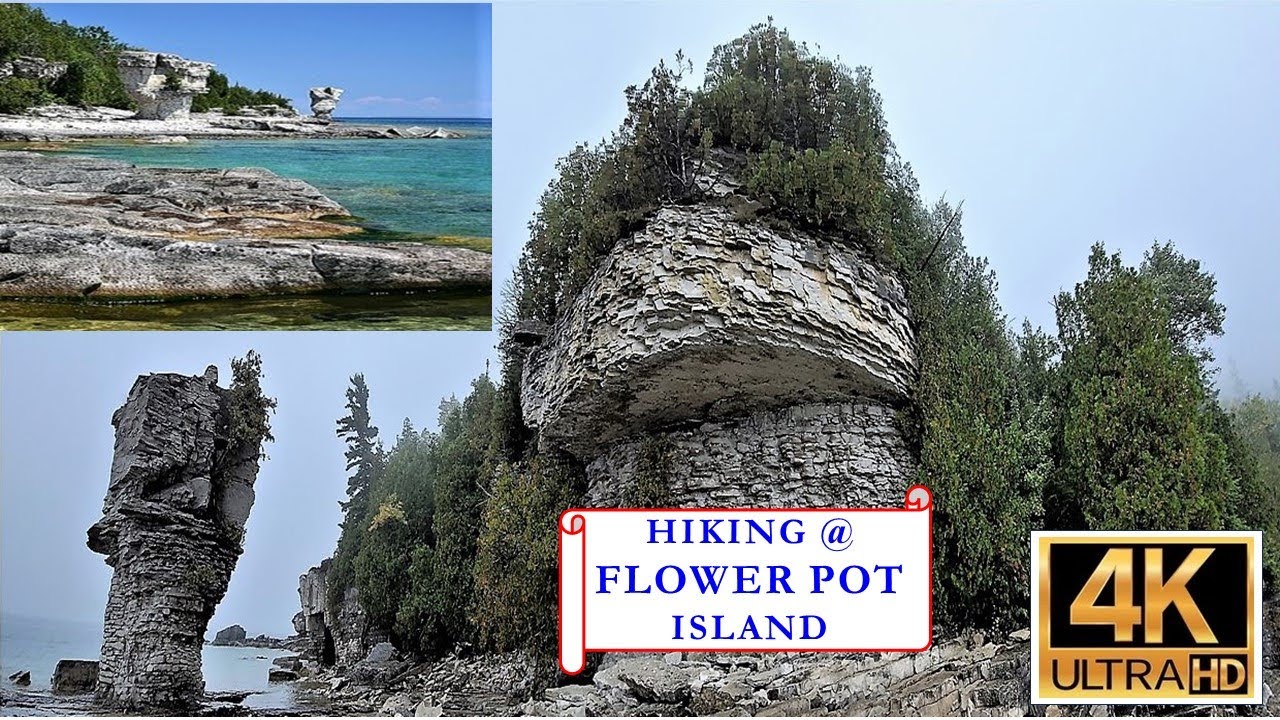 Hiking @ Flower Pot Island in Tobermory - 4K