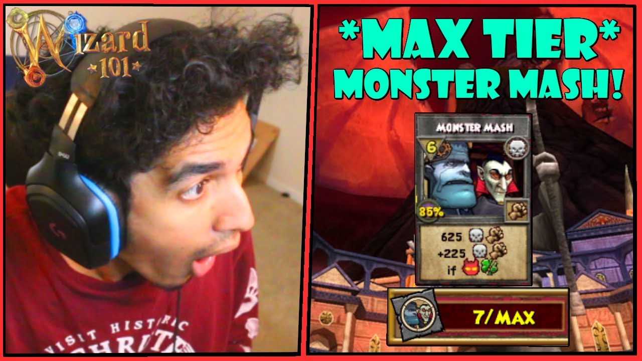 Wizard101 Max (150) Death PvP: MAX TIER Monster Mash Is BROKEN.