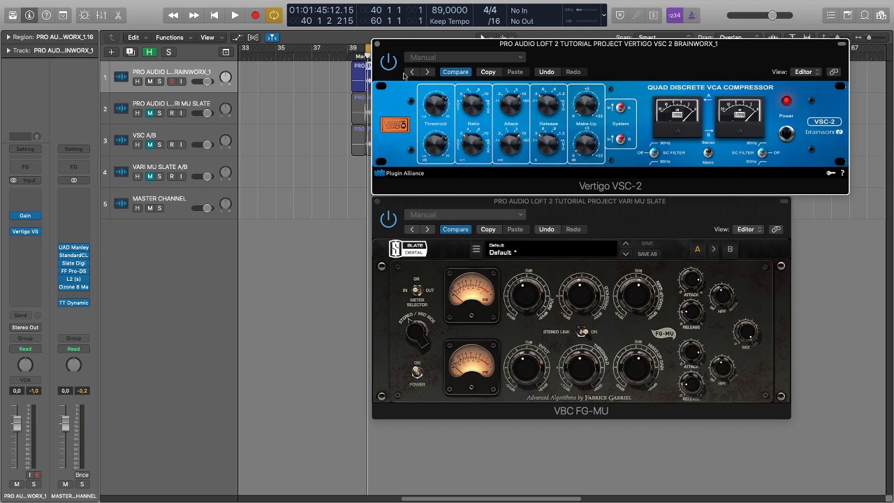 [MASTERING] What compressor to choose? Vertigo VSC-2 (VCA) vs Slate Digital FG-MU (Vari-MU).