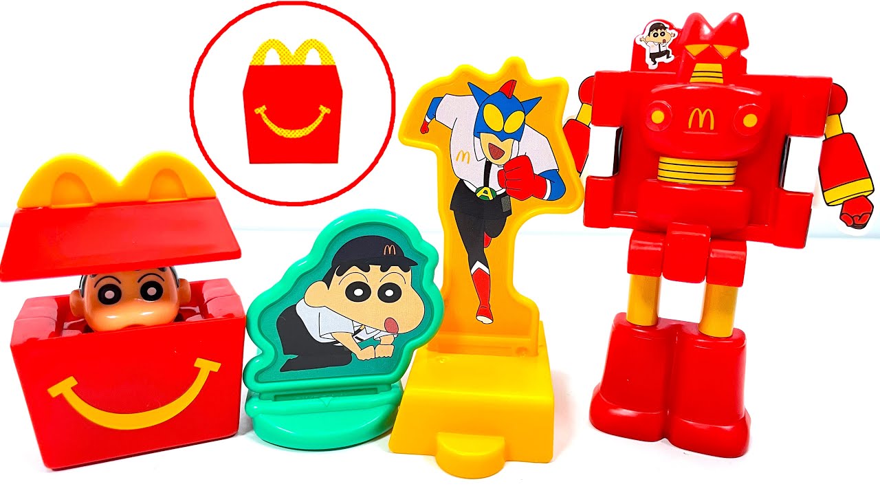 ハッピーセット クレヨンしんちゃん 第１弾 ３種 開封 2026/1/16～ Japanese McDonalds happy meal toys Crayon Shinchan マクドナルド 食玩