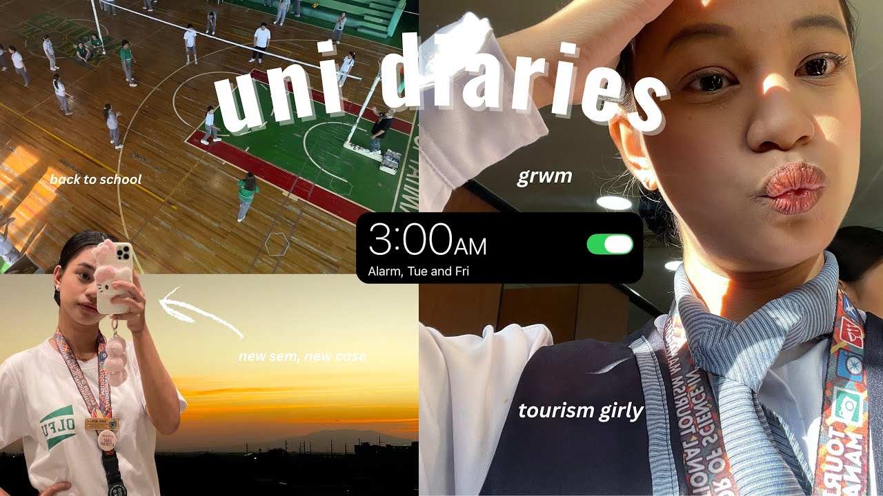 uni diaries 💌 : unboxing, grwm, new sem *chaotic, 7-7 class, friends* ♡