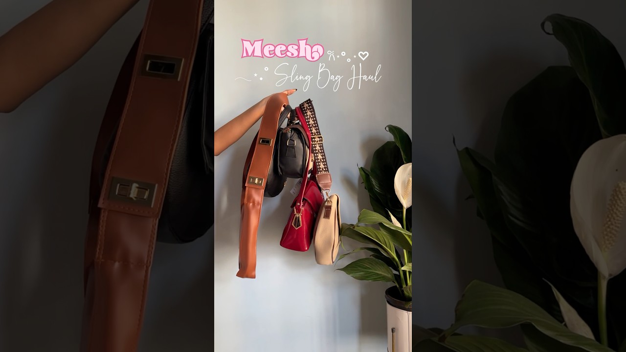 Meesho sling bag haul #bags #ytshorts #viralvideos #meesho #meeshohaul #yt #mahakumbh2025
